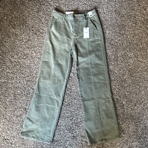 Judy Blue Sage Green Straight Leg High Waist Pants